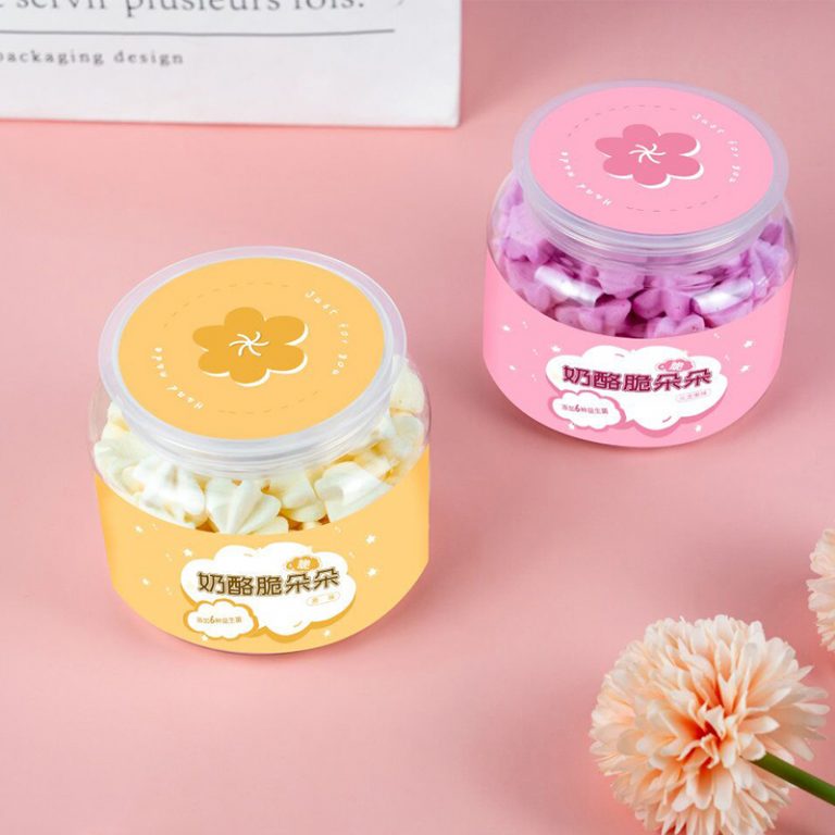 14oz Clear Plastic Jars with Lids,Wide-Mouth Refillable Storage Containers,Empty Round Containers for Candy,Beads,Lotion,Slime Making and Food Storage